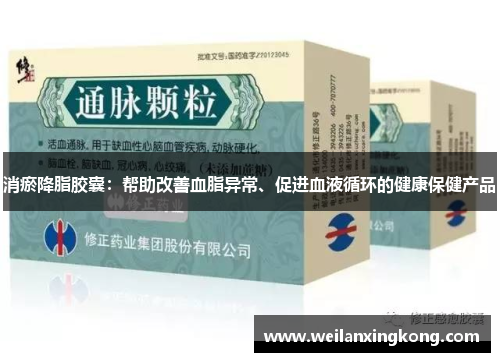 消瘀降脂胶囊：帮助改善血脂异常、促进血液循环的健康保健产品