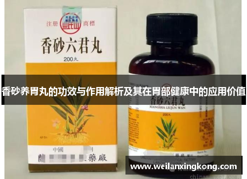 香砂养胃丸的功效与作用解析及其在胃部健康中的应用价值